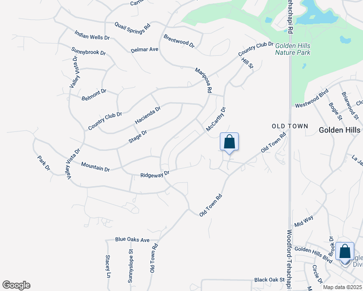 map of restaurants, bars, coffee shops, grocery stores, and more near 22041 McCarthy Drive in Tehachapi
