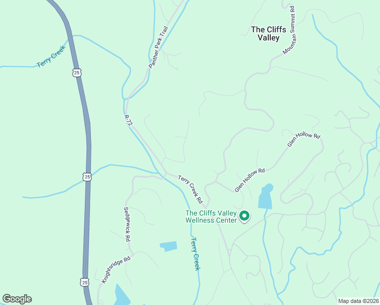 map of restaurants, bars, coffee shops, grocery stores, and more near 134 Ridge Runner Way in Travelers Rest