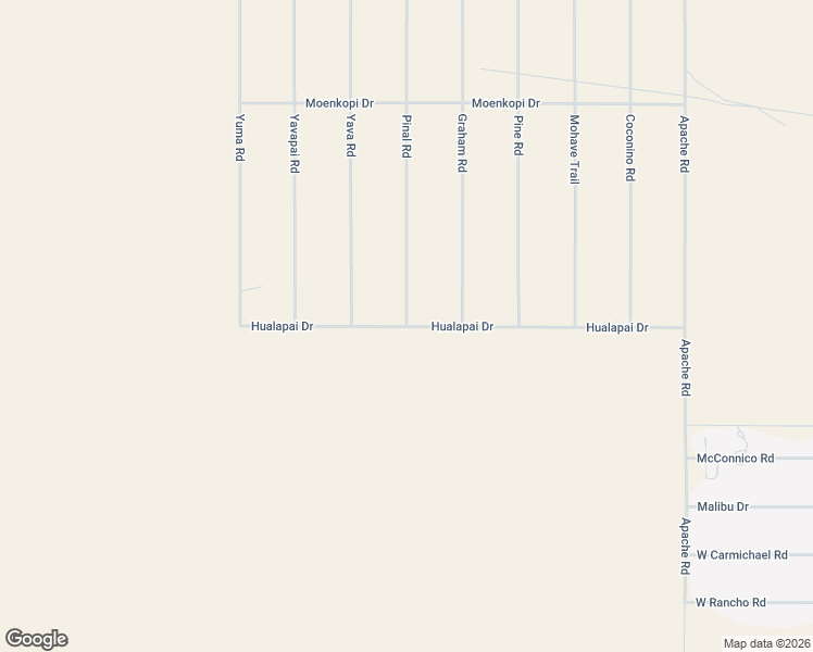 map of restaurants, bars, coffee shops, grocery stores, and more near 5610 Pinal Road in Golden Valley