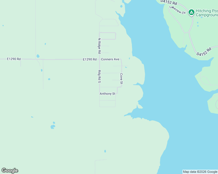 map of restaurants, bars, coffee shops, grocery stores, and more near Anthony Street in Pittsburg County