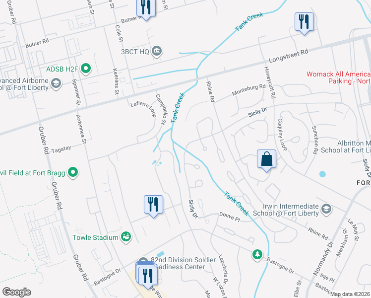map of restaurants, bars, coffee shops, grocery stores, and more near 30 Sicily Drive in Fort Bragg