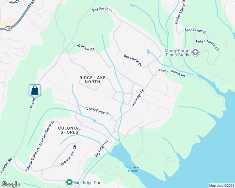 map of restaurants, bars, coffee shops, grocery stores, and more near 1634 Lakemont Drive in Chattanooga