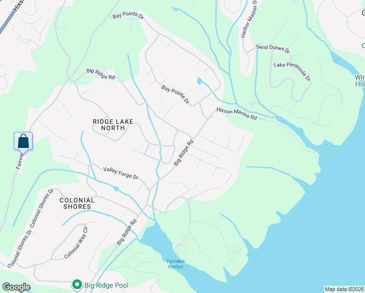 map of restaurants, bars, coffee shops, grocery stores, and more near 6688 Big Ridge Road in Chattanooga
