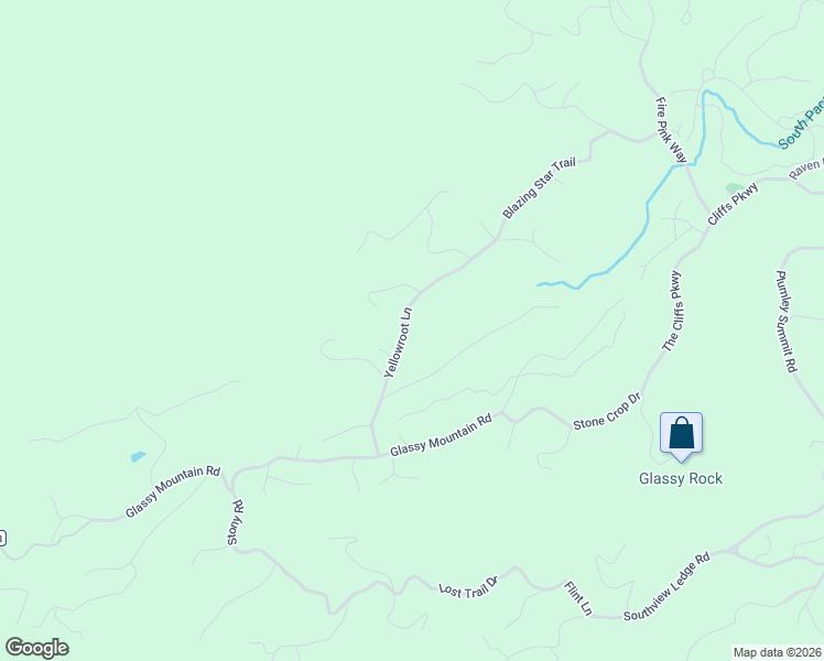 map of restaurants, bars, coffee shops, grocery stores, and more near 210 Yellowroot Lane in Landrum