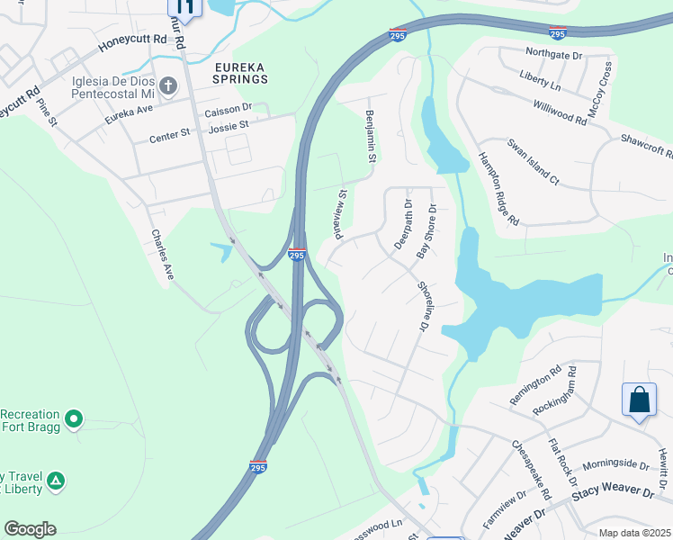 map of restaurants, bars, coffee shops, grocery stores, and more near 5447 Pheasant Court in Fayetteville