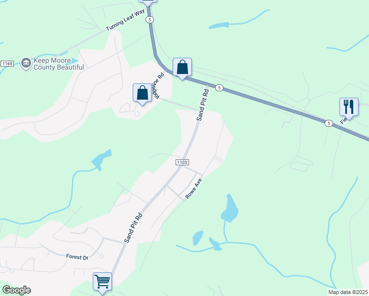 map of restaurants, bars, coffee shops, grocery stores, and more near 272 Sand Pit Road in Aberdeen