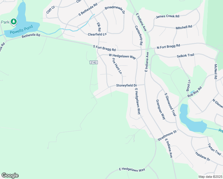 map of restaurants, bars, coffee shops, grocery stores, and more near 375 Stoneyfield Drive in Southern Pines
