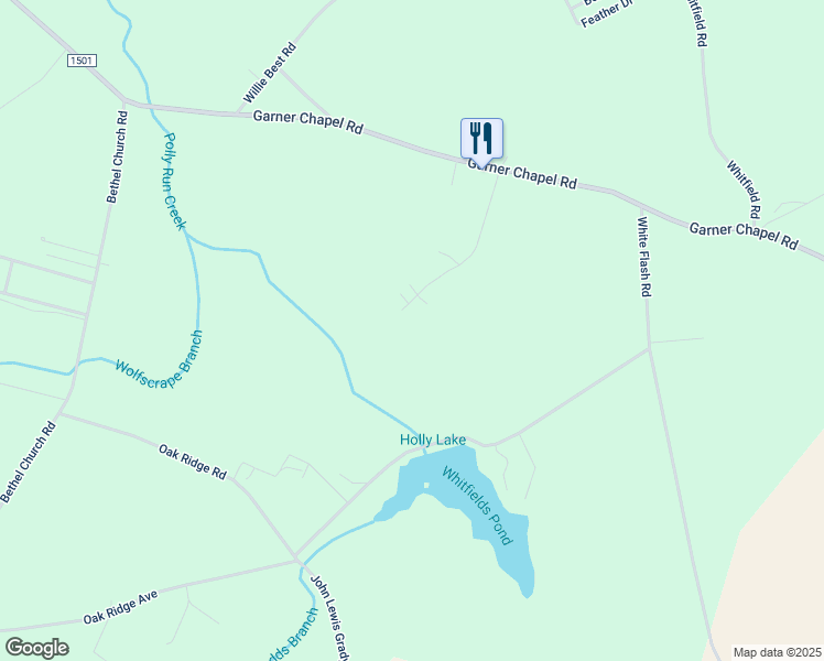 map of restaurants, bars, coffee shops, grocery stores, and more near 241 School House Branch Lane in Mount Olive