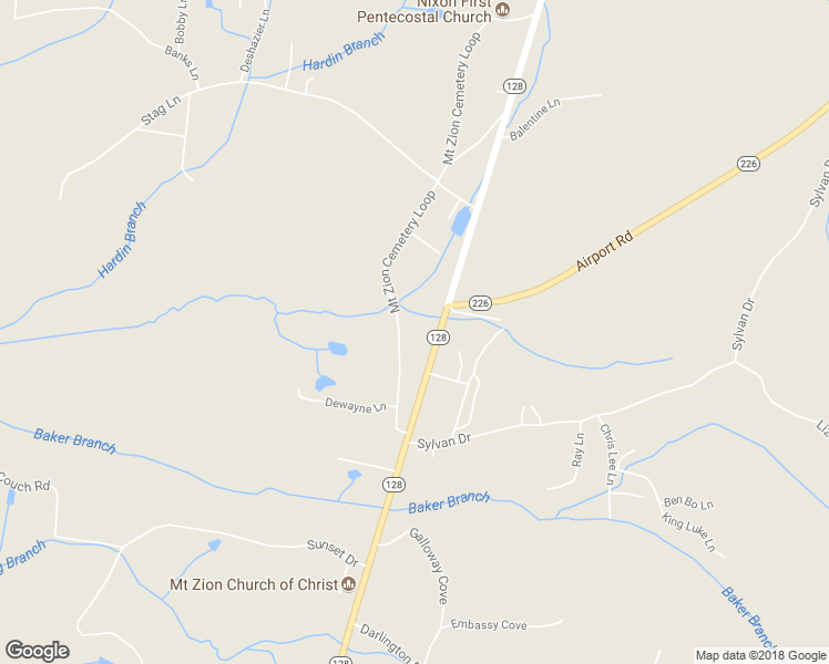 map of restaurants, bars, coffee shops, grocery stores, and more near 6475 Tennessee 128 in Savannah