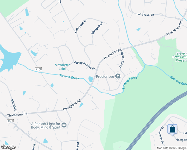 map of restaurants, bars, coffee shops, grocery stores, and more near 14813 Thompson Road in Mint Hill