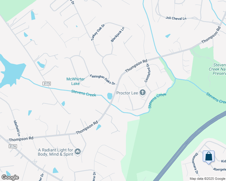 map of restaurants, bars, coffee shops, grocery stores, and more near 14813 Thompson Road in Mint Hill