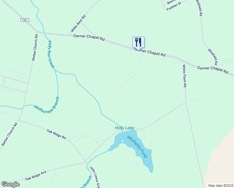 map of restaurants, bars, coffee shops, grocery stores, and more near 241 School House Branch Lane in Mount Olive