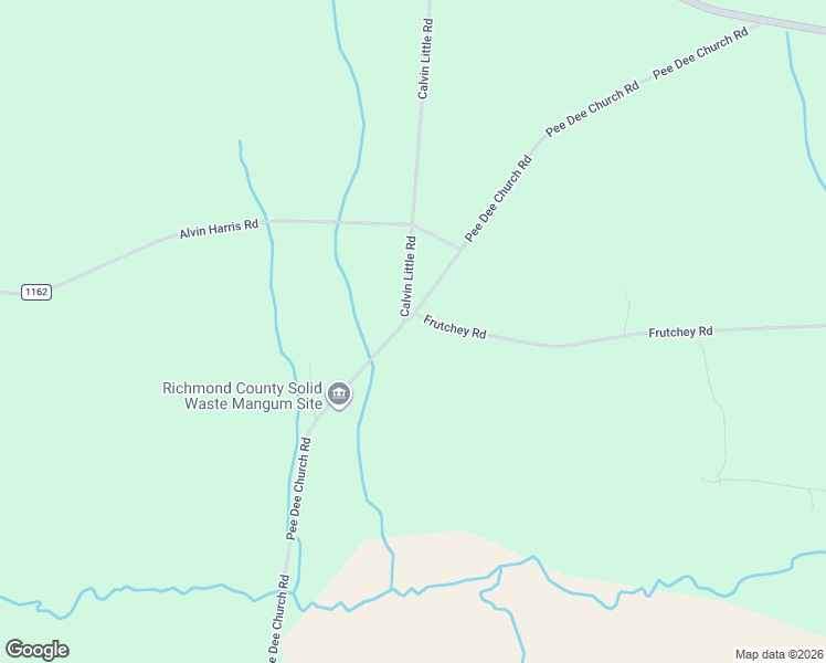 map of restaurants, bars, coffee shops, grocery stores, and more near 396 Pee Dee Church Road in Mount Gilead
