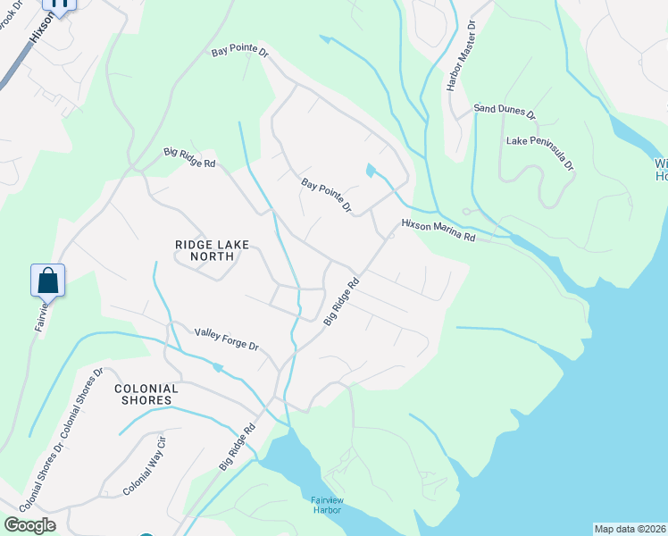 map of restaurants, bars, coffee shops, grocery stores, and more near 6688 Big Ridge Road in Chattanooga