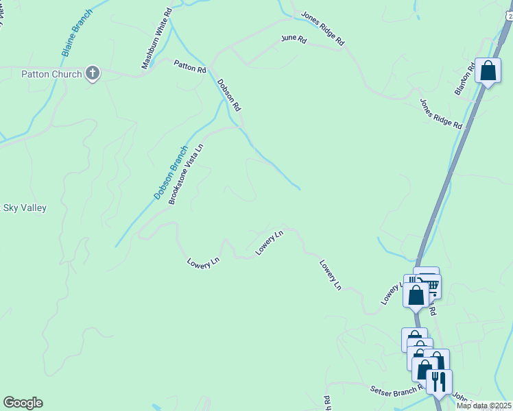 map of restaurants, bars, coffee shops, grocery stores, and more near 402 Prater Cove Road in Franklin