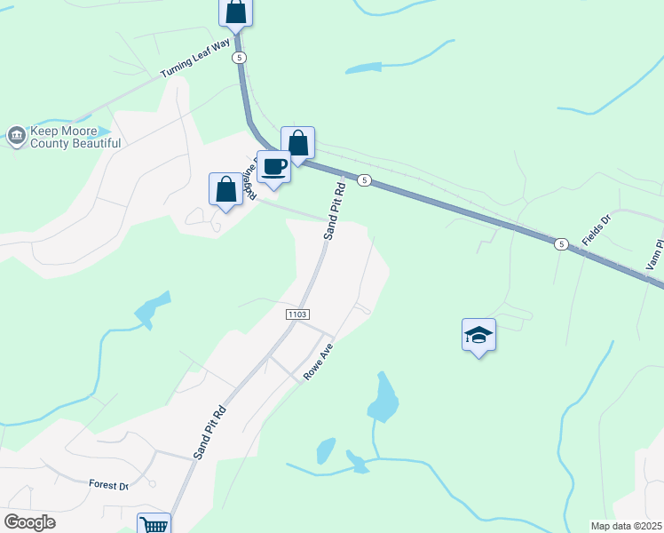map of restaurants, bars, coffee shops, grocery stores, and more near 225 Sand Pit Road in Aberdeen