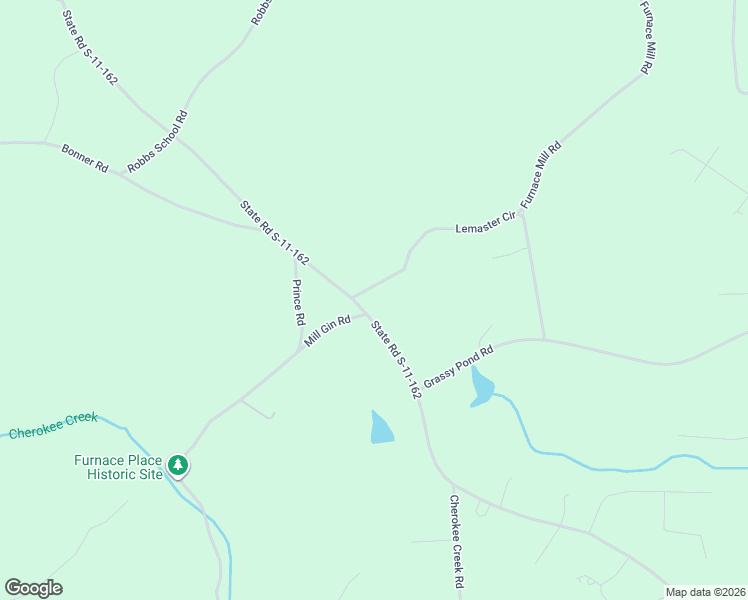 map of restaurants, bars, coffee shops, grocery stores, and more near Furnace Mill Road in Gaffney