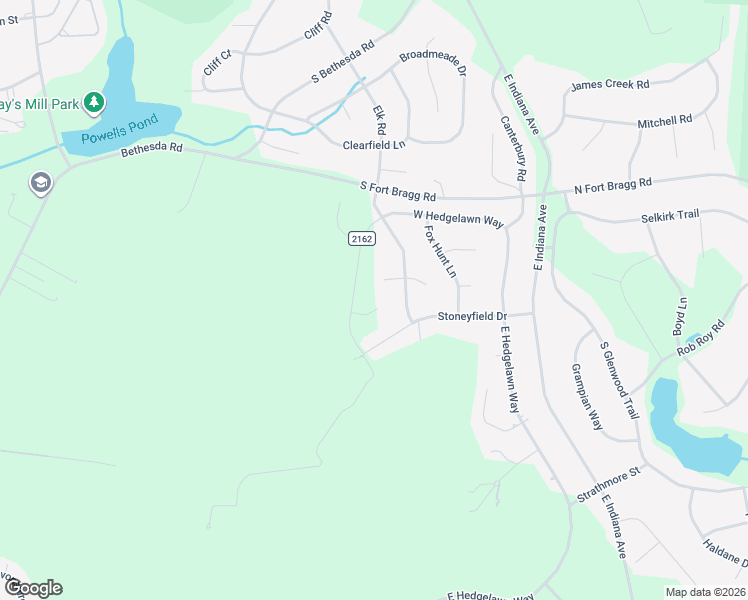 map of restaurants, bars, coffee shops, grocery stores, and more near 110 Merced Court in Southern Pines