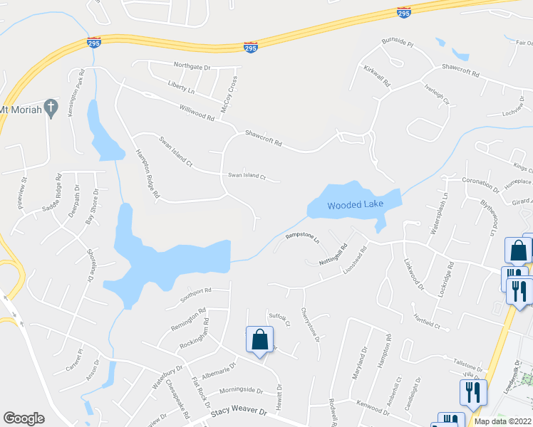 map of restaurants, bars, coffee shops, grocery stores, and more near 2904 Hollow Springs Court in Fayetteville
