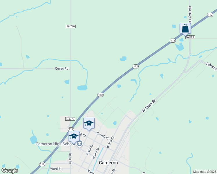 map of restaurants, bars, coffee shops, grocery stores, and more near Oklahoma 112 in Le Flore County