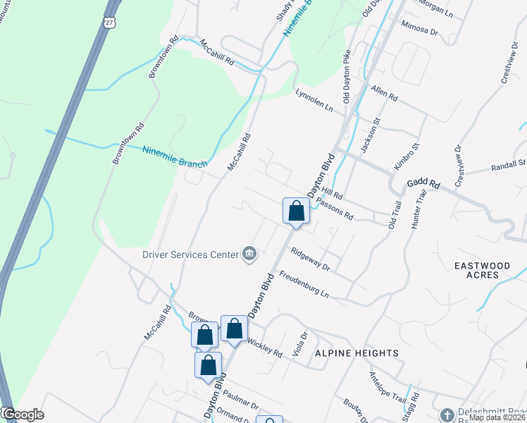 map of restaurants, bars, coffee shops, grocery stores, and more near 14 Holiday Lane in Chattanooga