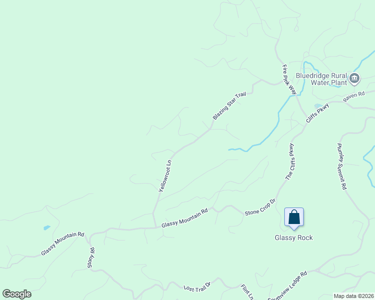 map of restaurants, bars, coffee shops, grocery stores, and more near 304 Yellowroot Lane in Landrum