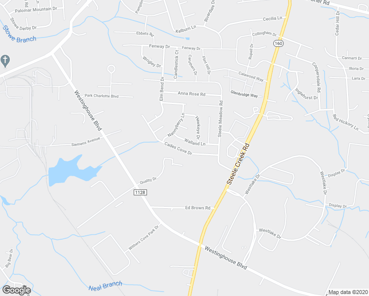 map of restaurants, bars, coffee shops, grocery stores, and more near 4518 Cades Cove Drive in Charlotte