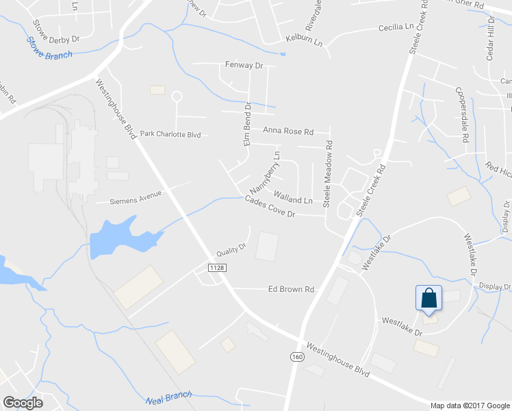 map of restaurants, bars, coffee shops, grocery stores, and more near 4601 Cades Cove Drive in Charlotte