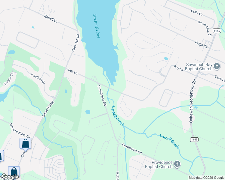 map of restaurants, bars, coffee shops, grocery stores, and more near 8210 Roy Lane in Ooltewah