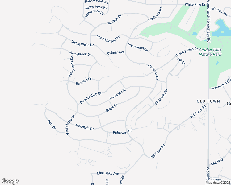 map of restaurants, bars, coffee shops, grocery stores, and more near 21213 Hacienda Drive in Tehachapi
