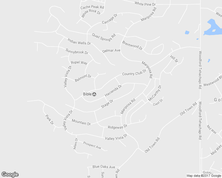 map of restaurants, bars, coffee shops, grocery stores, and more near 21213 Hacienda Drive in Tehachapi