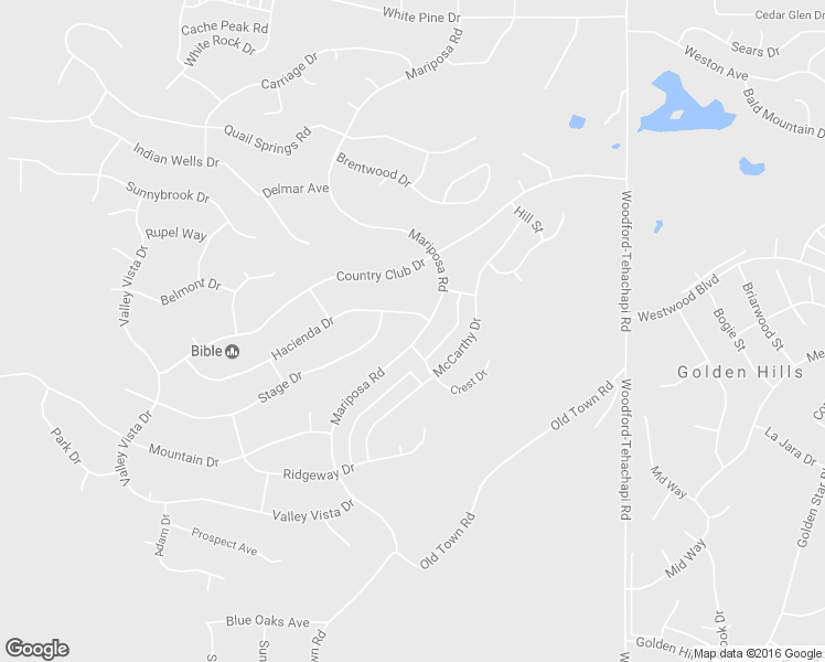 map of restaurants, bars, coffee shops, grocery stores, and more near 20916 Hacienda Drive in Tehachapi