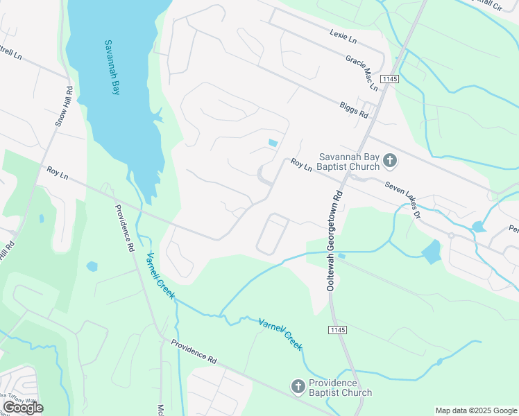 map of restaurants, bars, coffee shops, grocery stores, and more near 8326 Roy Lane in Ooltewah