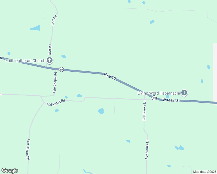 map of restaurants, bars, coffee shops, grocery stores, and more near 356 Mid Valley Road in Booneville