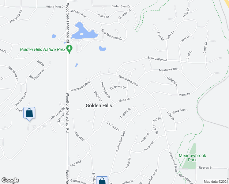 map of restaurants, bars, coffee shops, grocery stores, and more near 22313 Fontana Street in Tehachapi