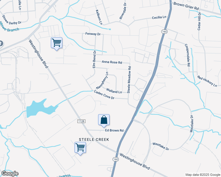 map of restaurants, bars, coffee shops, grocery stores, and more near 4518 Cades Cove Drive in Charlotte