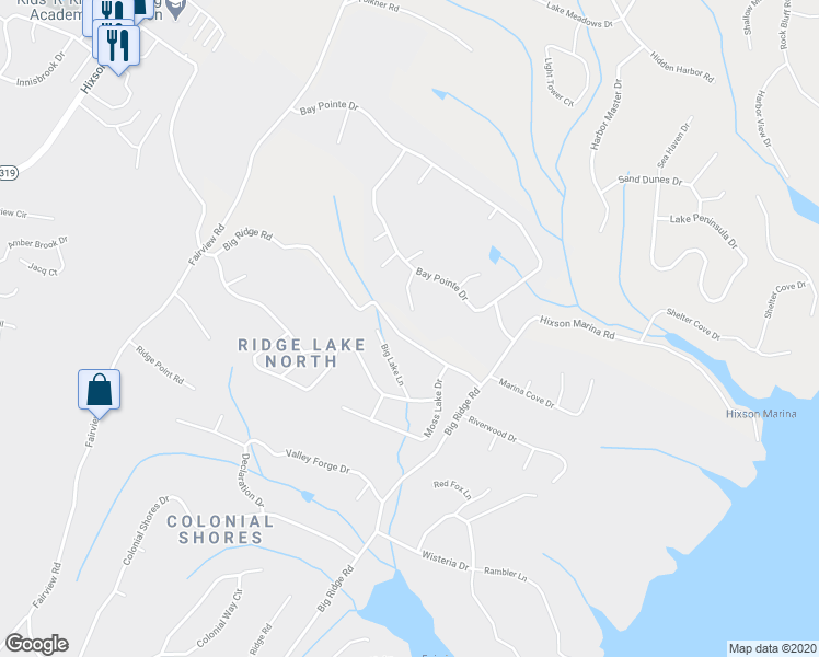 map of restaurants, bars, coffee shops, grocery stores, and more near 6721 Big Ridge Road in Hamilton County