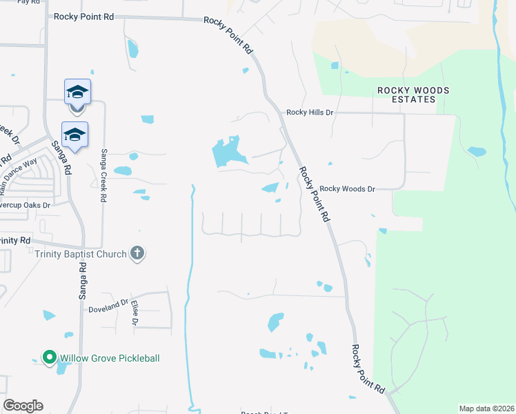 map of restaurants, bars, coffee shops, grocery stores, and more near 695 Rocky Mill Cove in Memphis