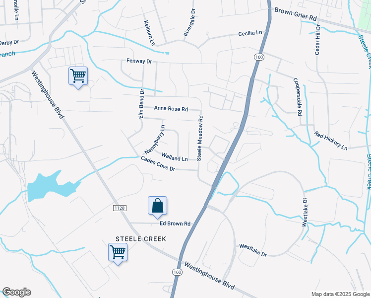 map of restaurants, bars, coffee shops, grocery stores, and more near 10950 Harmony Glen Court in Charlotte