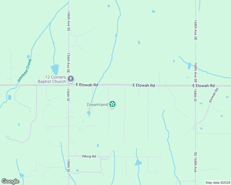 map of restaurants, bars, coffee shops, grocery stores, and more near 16100 East Etowah Road in Noble