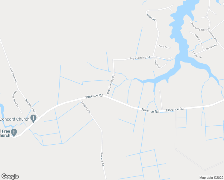 map of restaurants, bars, coffee shops, grocery stores, and more near 5407 Florence Road in Merritt