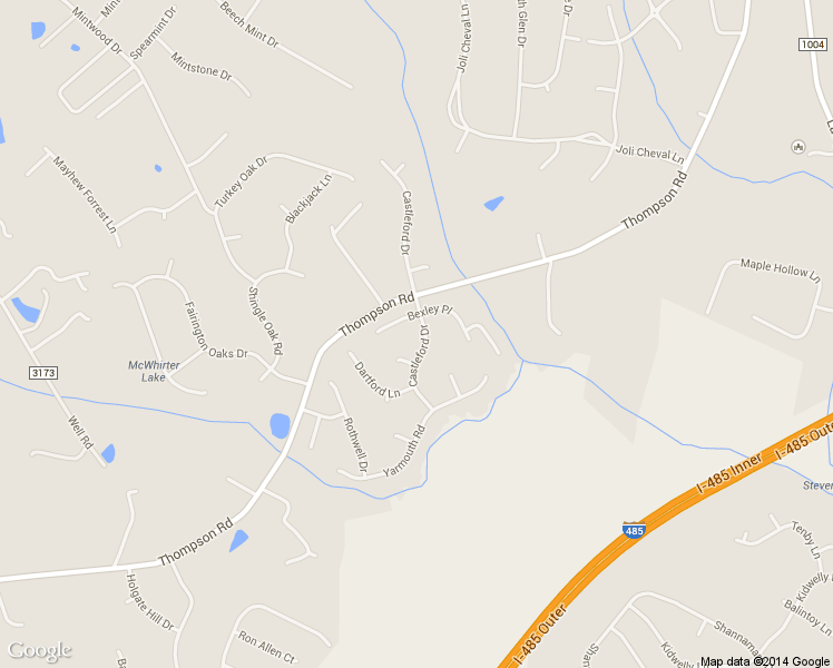 map of restaurants, bars, coffee shops, grocery stores, and more near 13720 Castleford Drive in Mint Hill