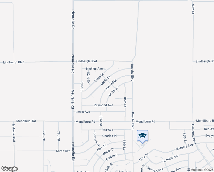 map of restaurants, bars, coffee shops, grocery stores, and more near in Mojave