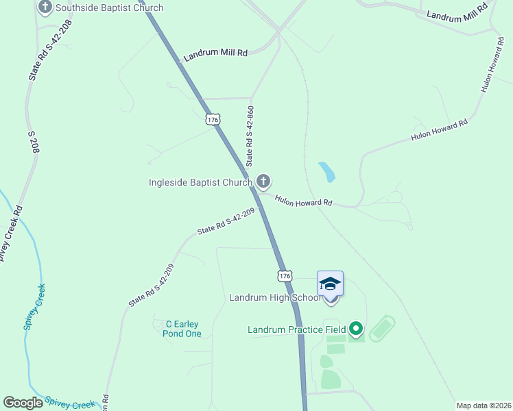 map of restaurants, bars, coffee shops, grocery stores, and more near 19000 Asheville Highway in Landrum