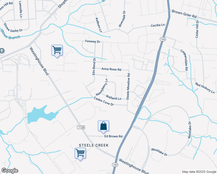 map of restaurants, bars, coffee shops, grocery stores, and more near 4514 Tabcat Court in Charlotte