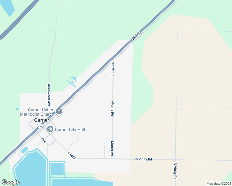 map of restaurants, bars, coffee shops, grocery stores, and more near 403 Morris Avenue in Searcy