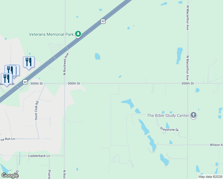 map of restaurants, bars, coffee shops, grocery stores, and more near 842 Lemonade Road in Blanchard