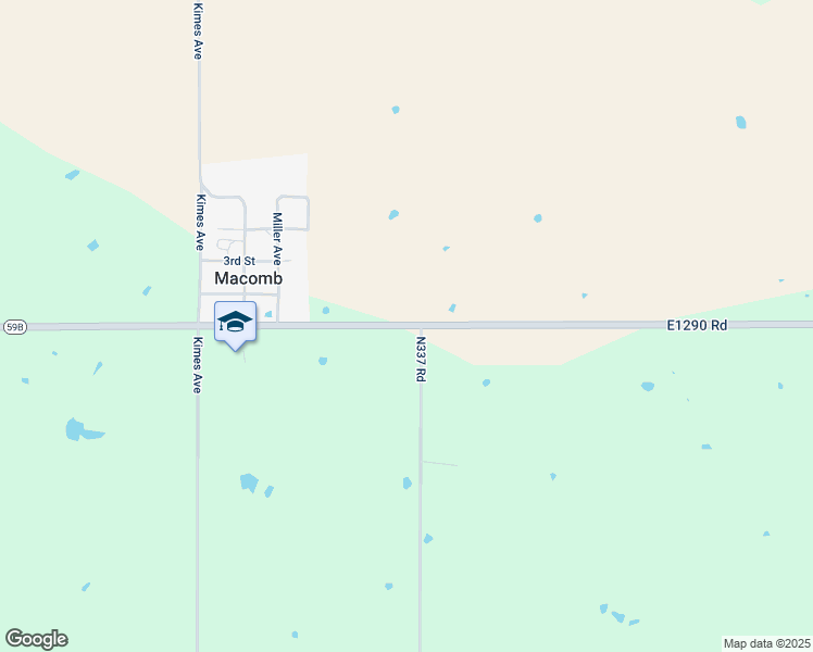 map of restaurants, bars, coffee shops, grocery stores, and more near 36591 Oklahoma 59B in Macomb