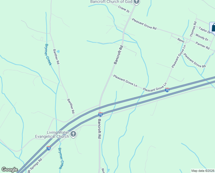 map of restaurants, bars, coffee shops, grocery stores, and more near 1275 Bancroft Road in McDonald