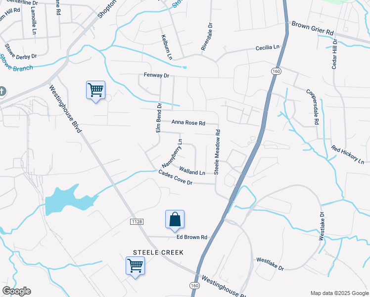 map of restaurants, bars, coffee shops, grocery stores, and more near 4514 Tabcat Court in Charlotte